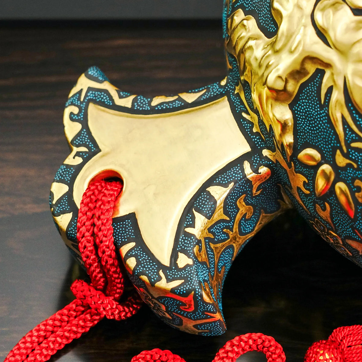 Kutani Ware Ceramic Sculpture "Kozuchi" Lucky Mallet: Morikin Hosoge & Aochibu / Nakada Kingyoku
