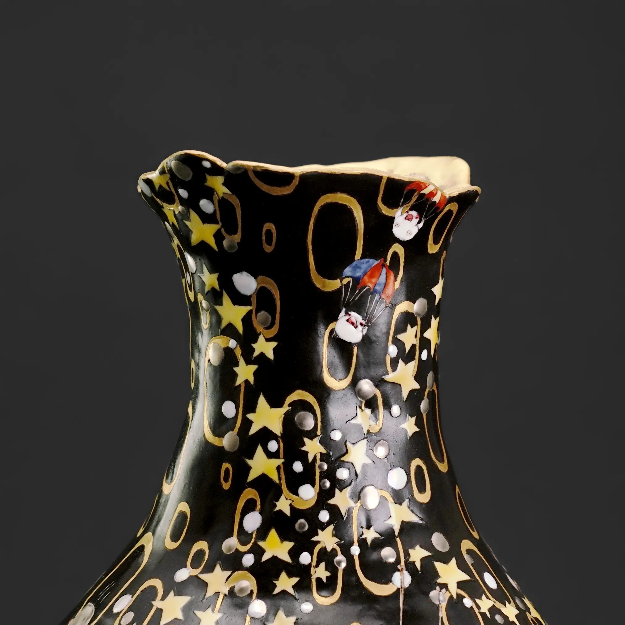 九谷焼 色絵金彩 八寸皿 大黒天 iichi 日々の暮らし E841B NIPPON